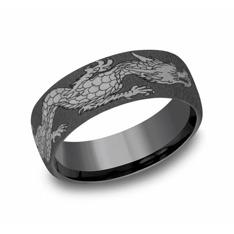 Benchmark 7.5mm Dragon Tantalum Wedding Band