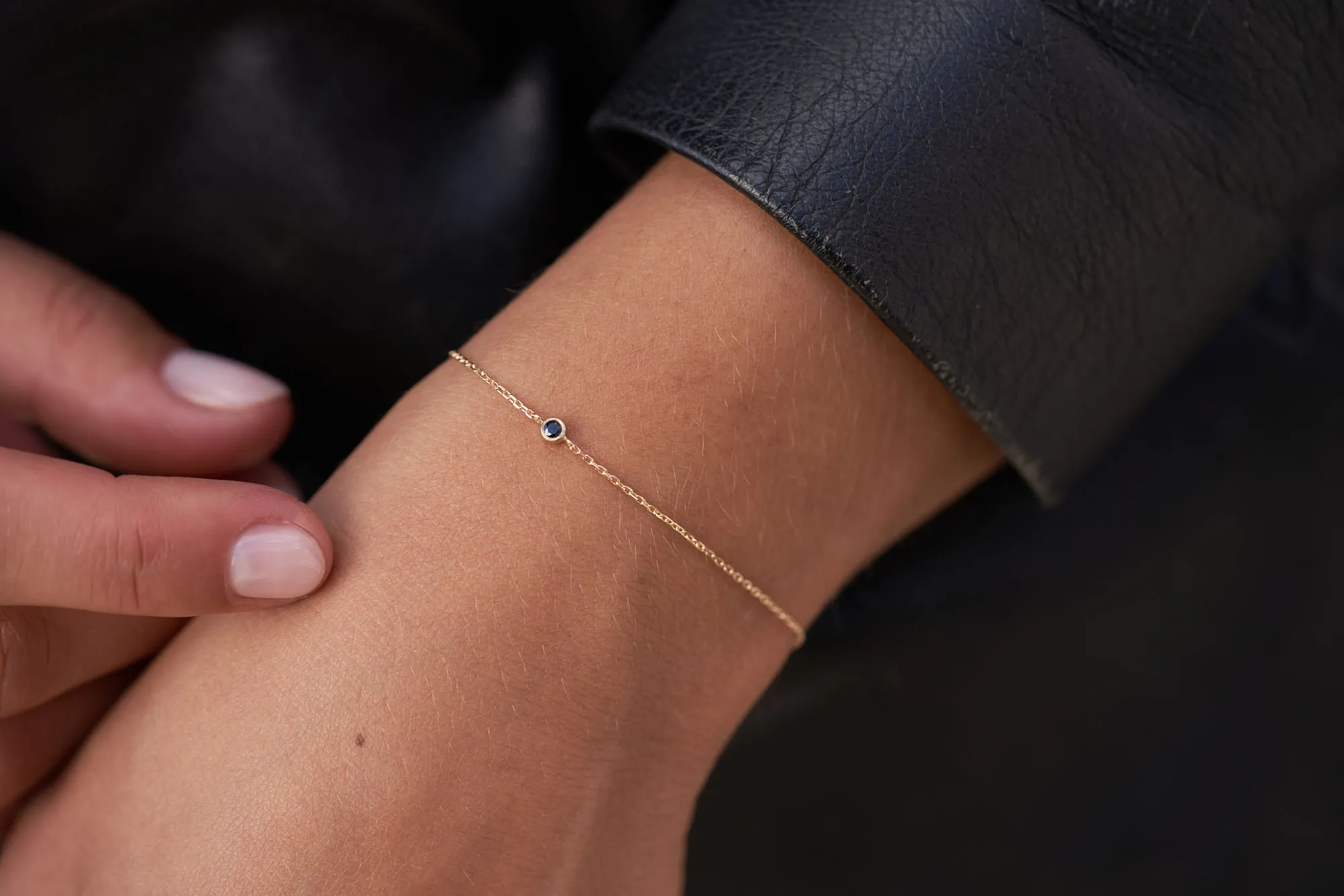 Black Diamond 14K Gold Bracelet
