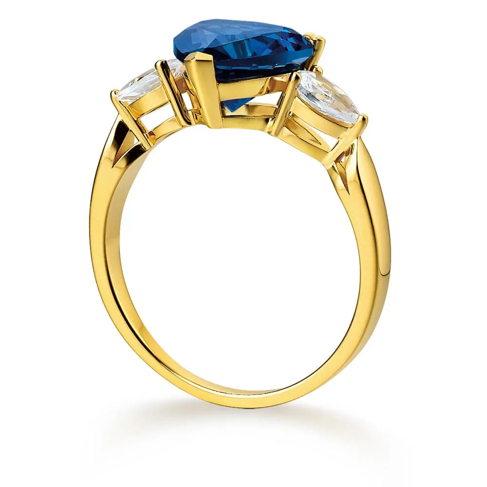 Blue Heart Billionaire Ring