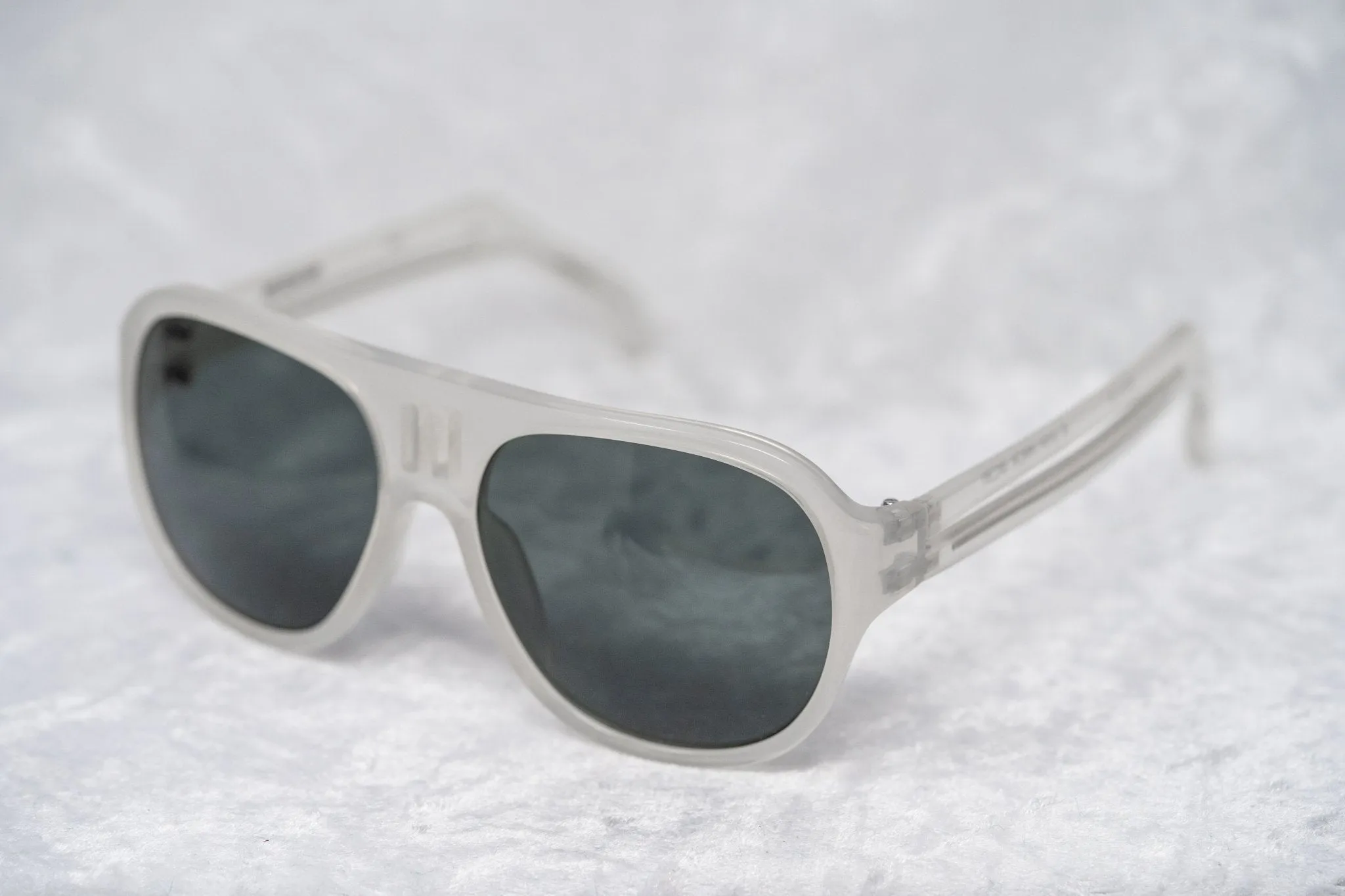 Boris Bidjan Saberi Sunglasses Misty White and Grey