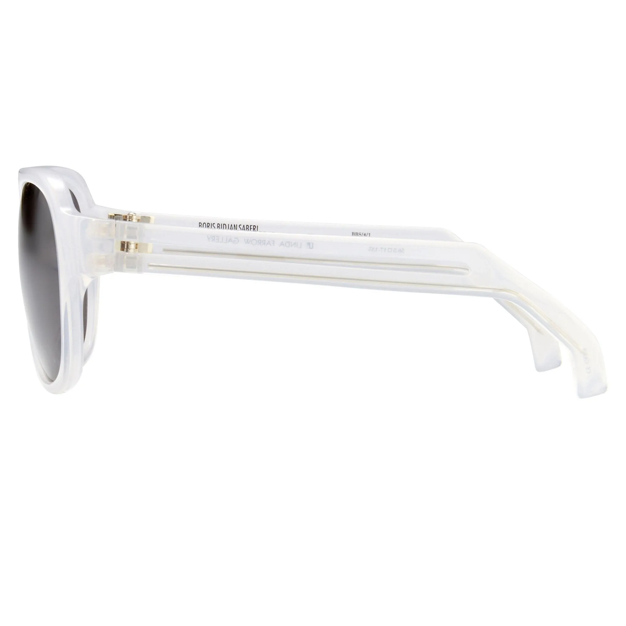 Boris Bidjan Saberi Sunglasses Misty White and Grey