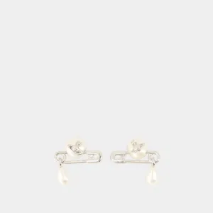 Boucles D'oreilles Claude Small - Vivienne Westwood - Brass - Silver plated