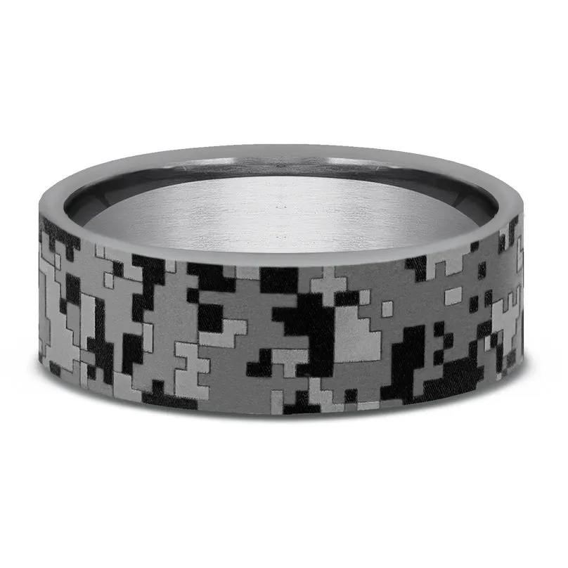 Brook & Branch "The Lima" Tantalum Digital Camo Wedding Band