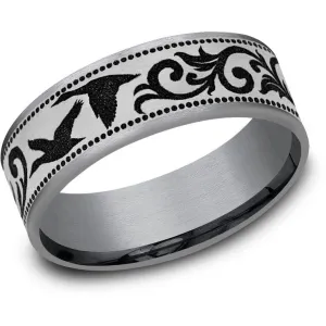 Brook & Branch "The Waterfowl" Tantalum & Titanium Wedding Band