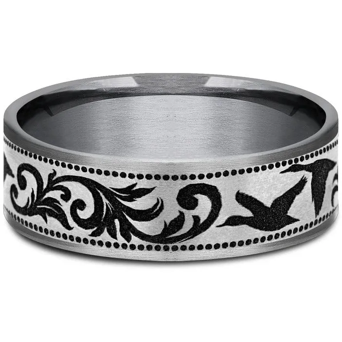 Brook & Branch "The Waterfowl" Tantalum & Titanium Wedding Band