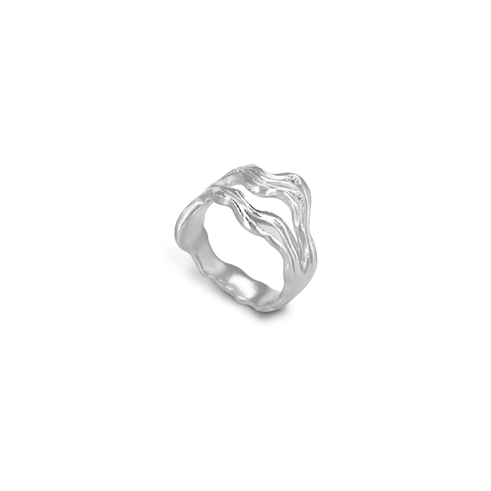 Cassiopeia Silver Ring w. Zirconia