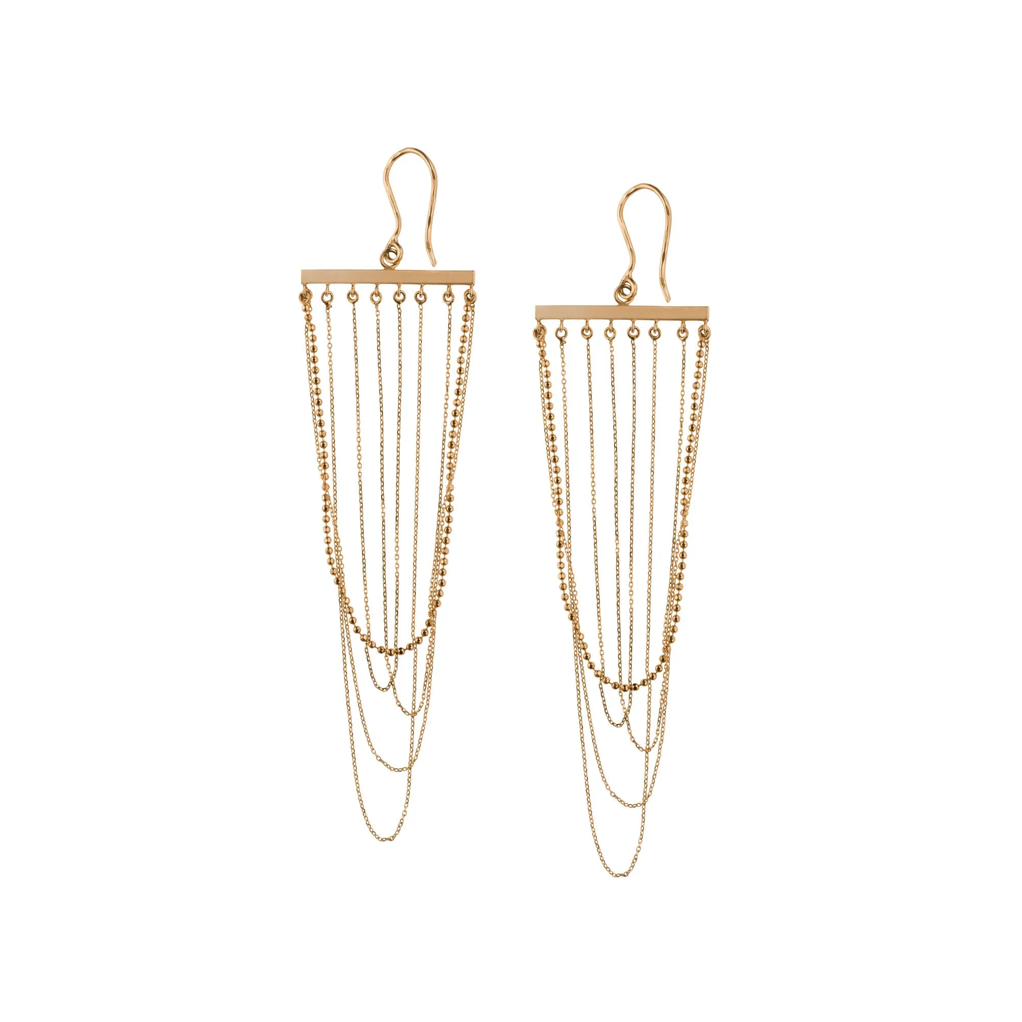 Chandelier 14K Gold Earrings