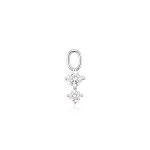 Circolo Due Silver Pendant w. Zirconia