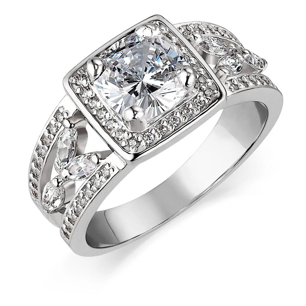 Classic Cushion Cut Cocktail Ring
