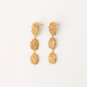 Concha Gold Plated Earrings
