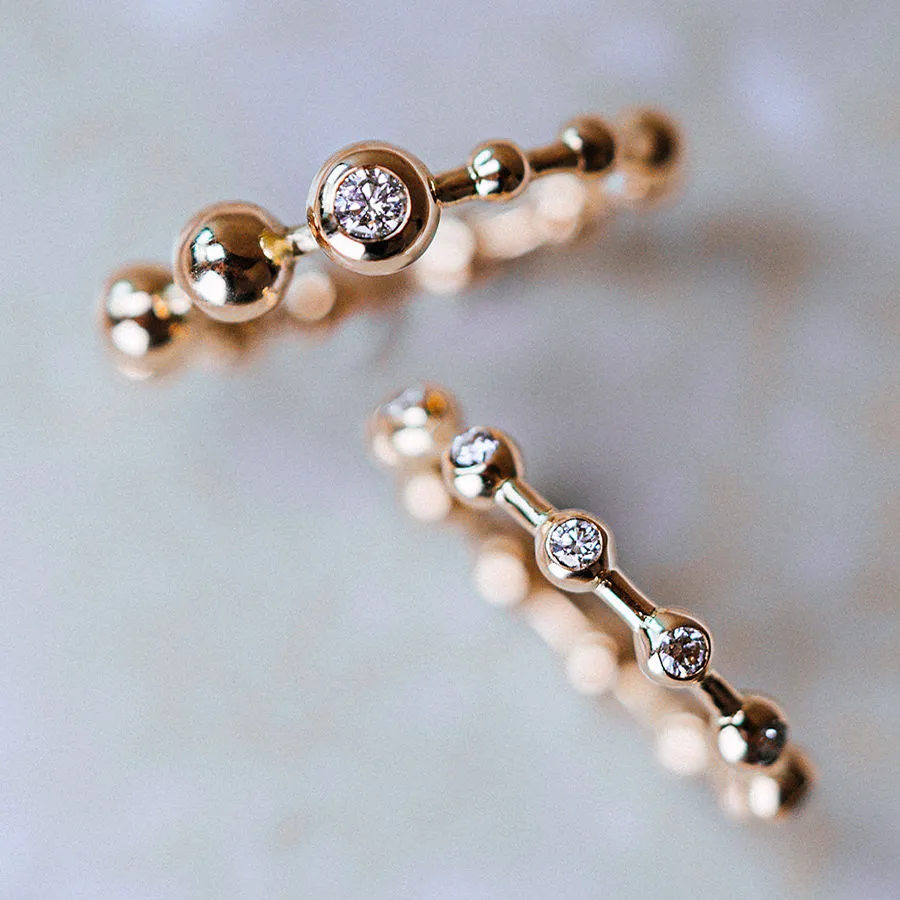 Cosmic Infinity 18K Gold Ring w. Lab-Grown Diamonds