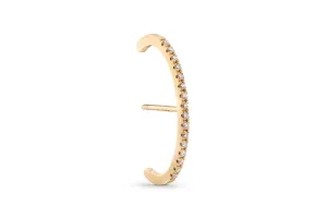 Diamonds Suspender 14K Gold Earring