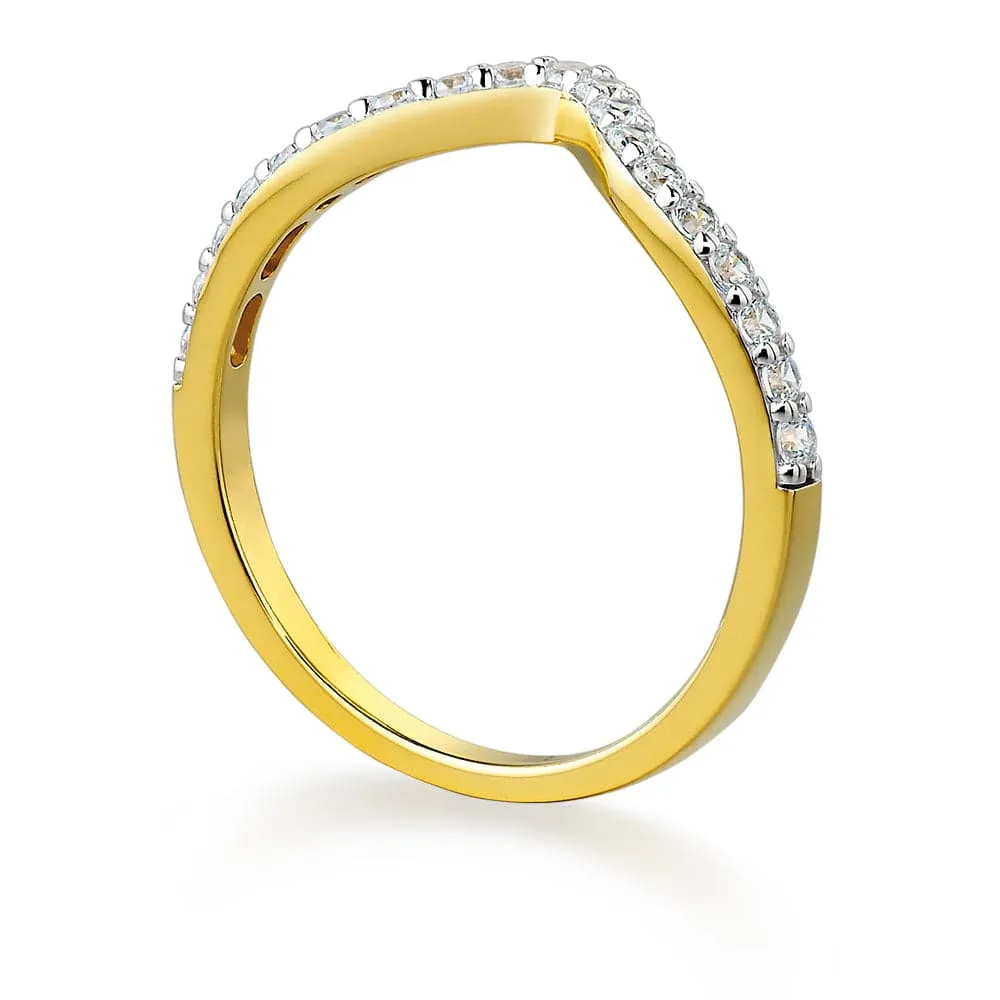 Domed Half Eternity Ring
