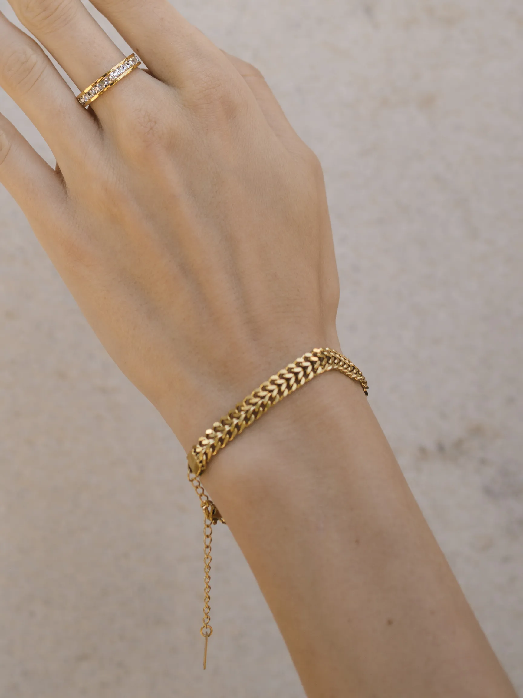 Double Curb Bracelet