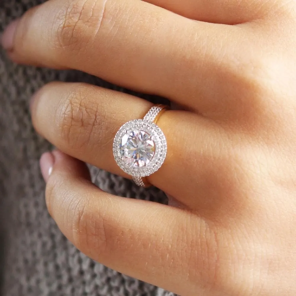 Double Halo Ring