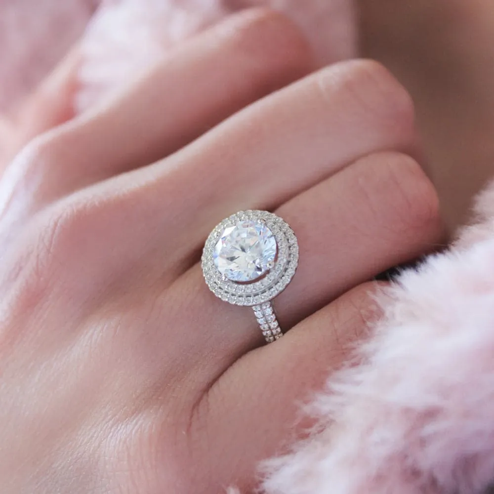 Double Halo Ring