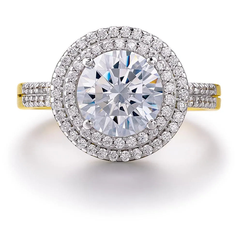 Double Halo Ring