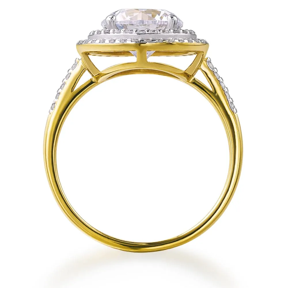 Double Halo Ring