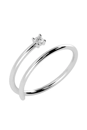 Dream 18K White Gold Ring w. Lab-Grown Diamond