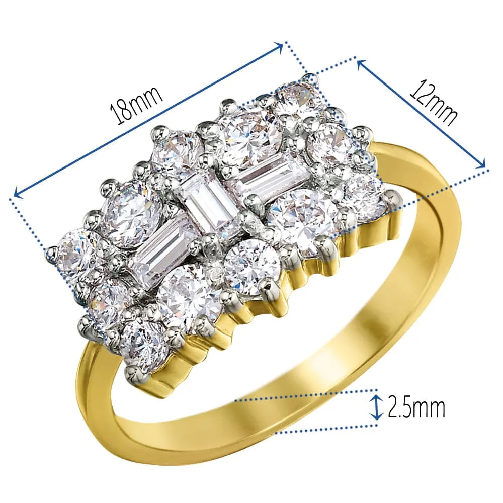 Elegant Splendour Cluster Ring