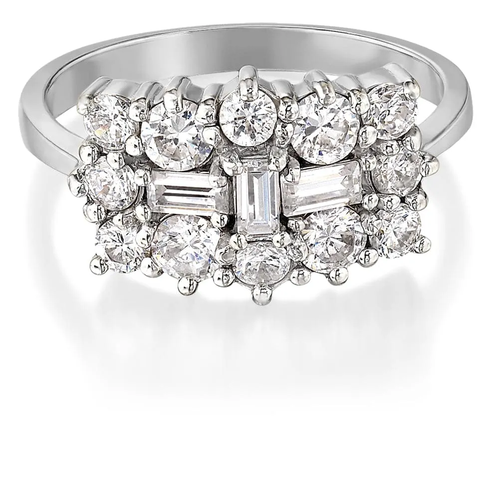 Elegant Splendour Cluster Ring
