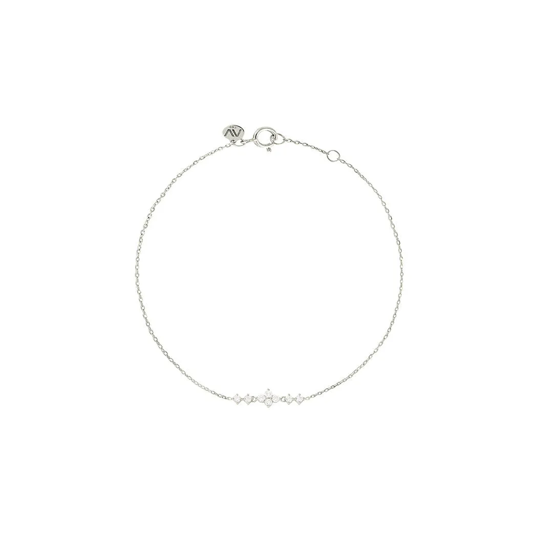 Enchanted to Meet You 18K White Gold Bracelet w. Diamonds