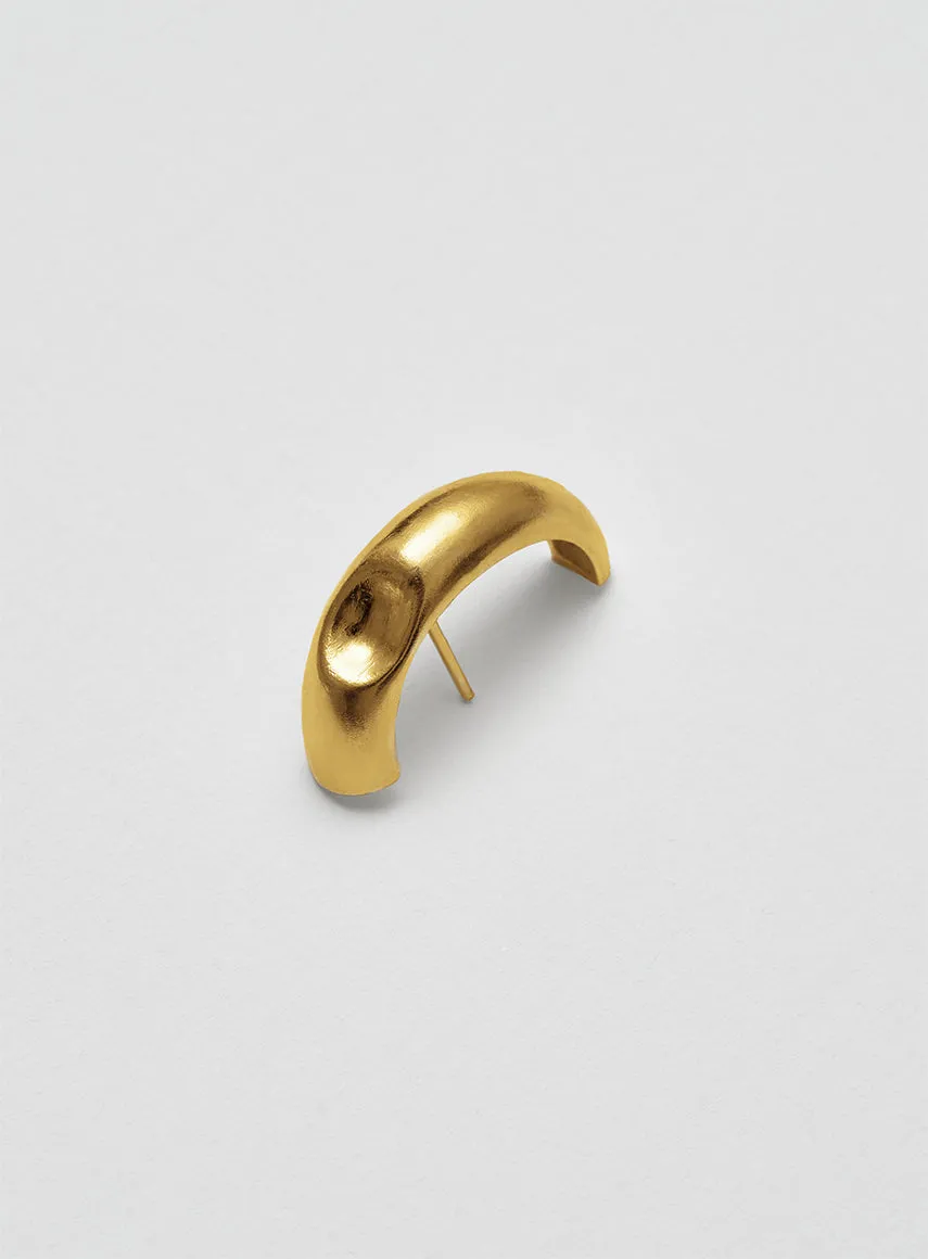 Fat lobe 14K Gold Plated Earring