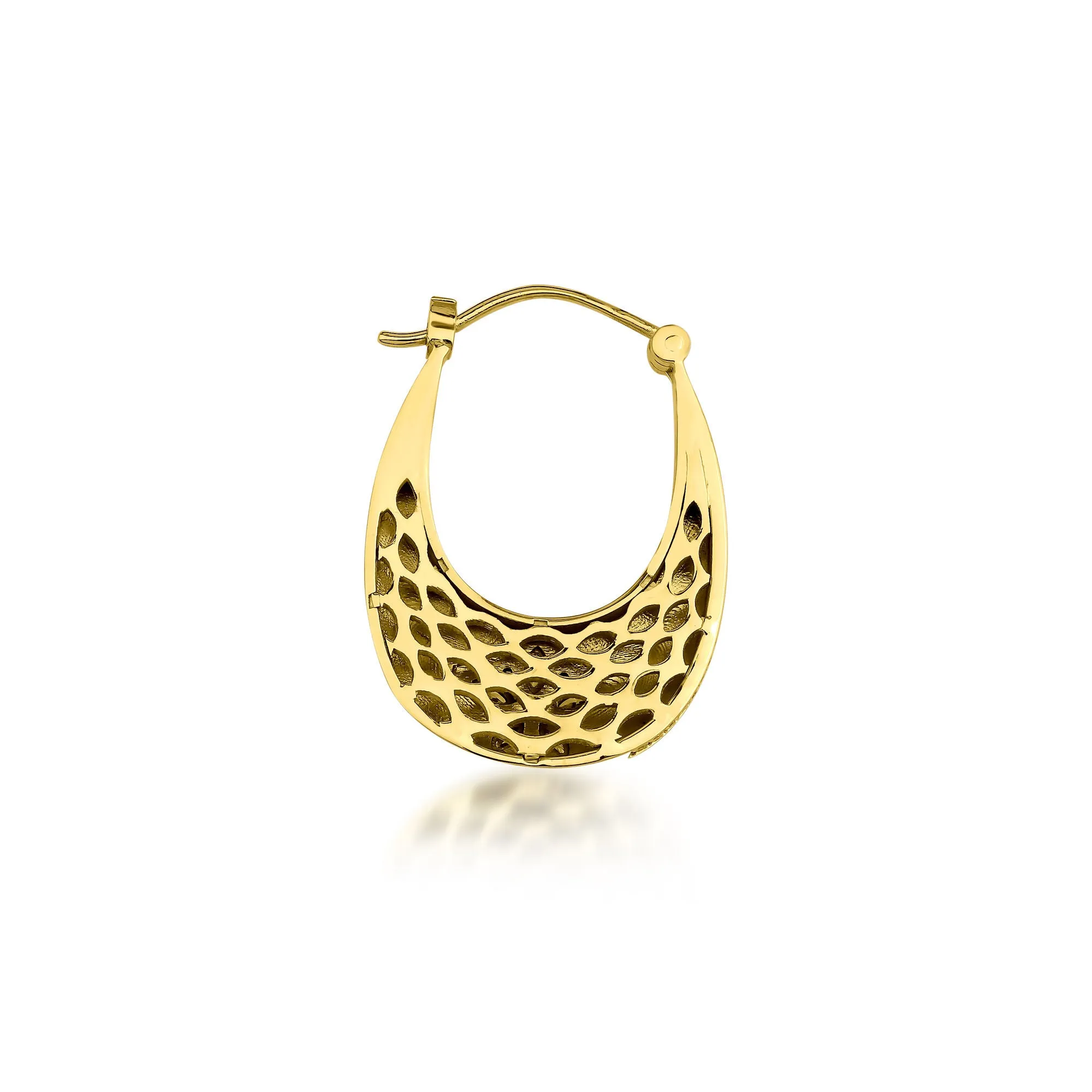 Fleur 18K Gold Earrings w. Diamonds