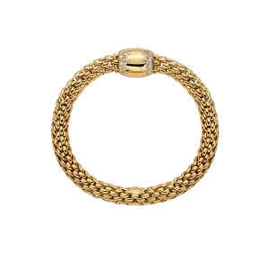 Fope 18ct Yellow Gold 1.07ct Diamond Love Nest Flex'it Bracelet