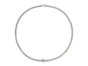 Fope Solo 18ct White Gold 0.29ct Diamond 43cm Necklace