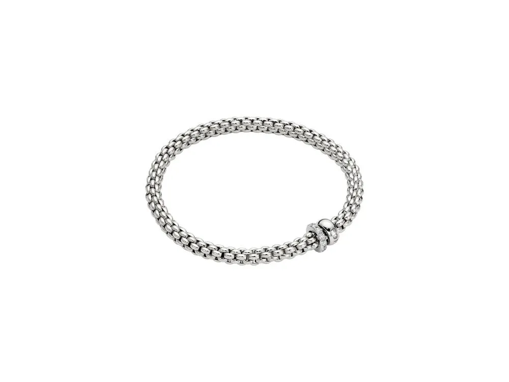 Fope Solo 18ct White Gold 0.29ct Diamond Bracelet
