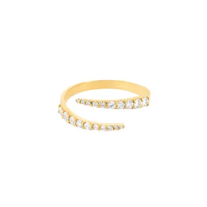 Forever and Always 18K Gold Ring w. Diamonds