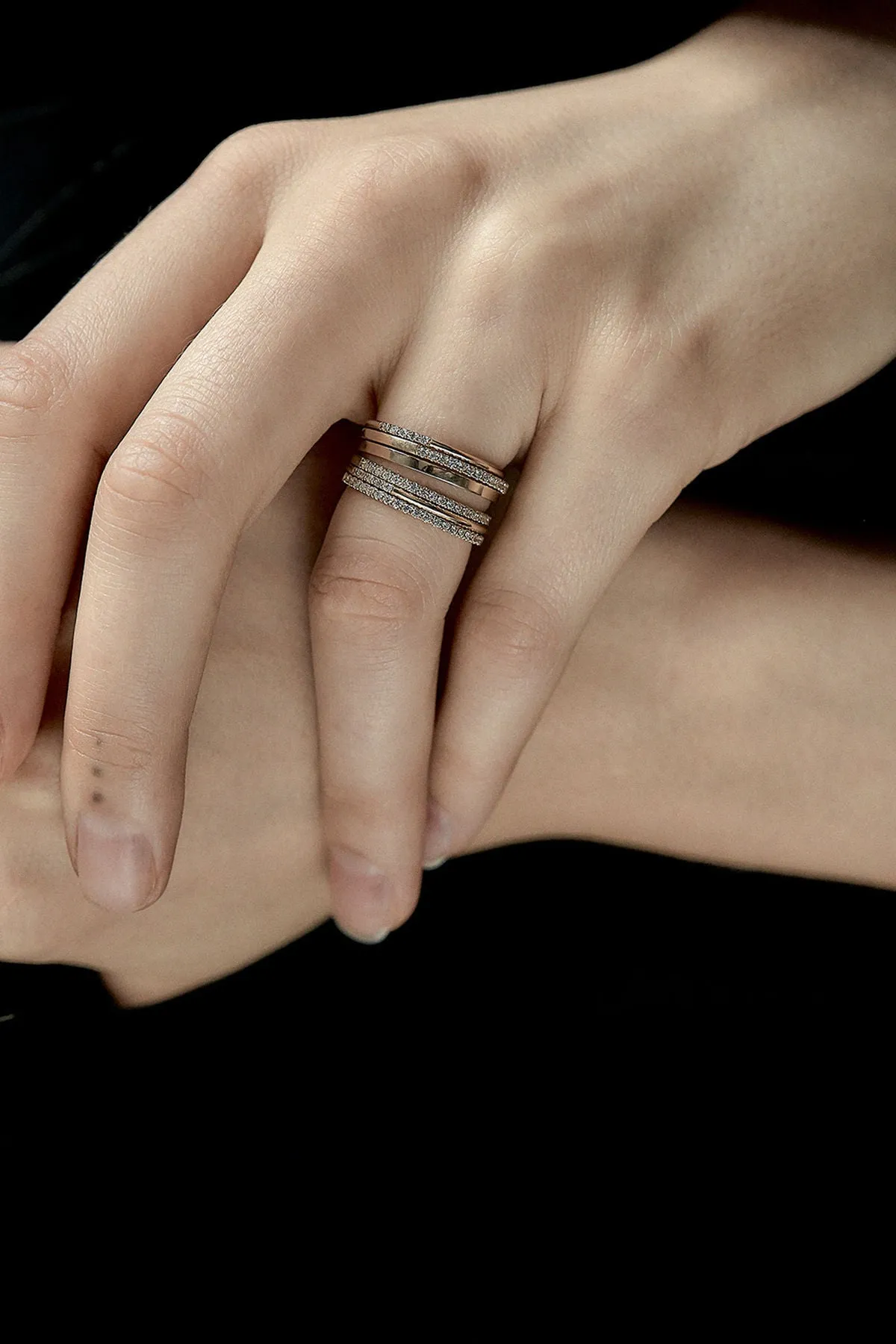 Full Eternity 0.25 14K Gold, Whitegold or Rosegold Ring w. Diamonds