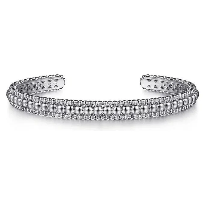 Gabriel Sterling Silver Bujukan Beaded Cuff Bracelet