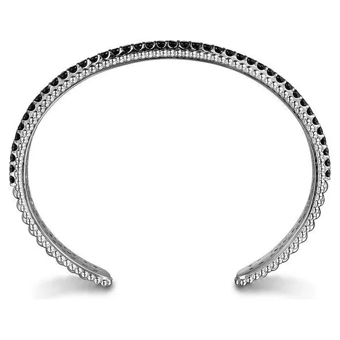 Gabriel Sterling Silver Bujukan Black Spinel Bracelet Cuff