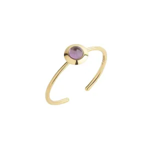 Gems of Cosmo 18K Gold Ring w. Amethyst