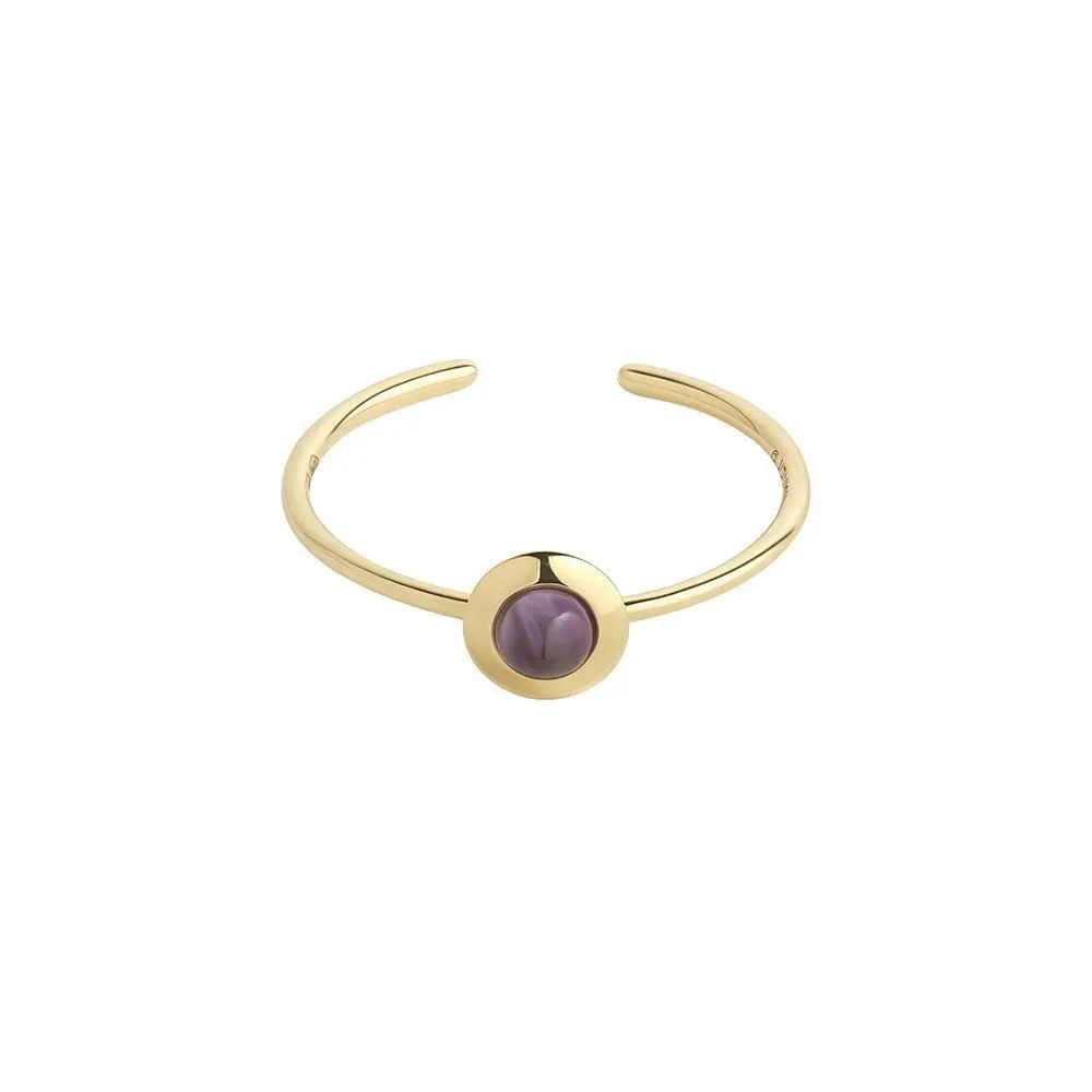 Gems of Cosmo 18K Gold Ring w. Amethyst