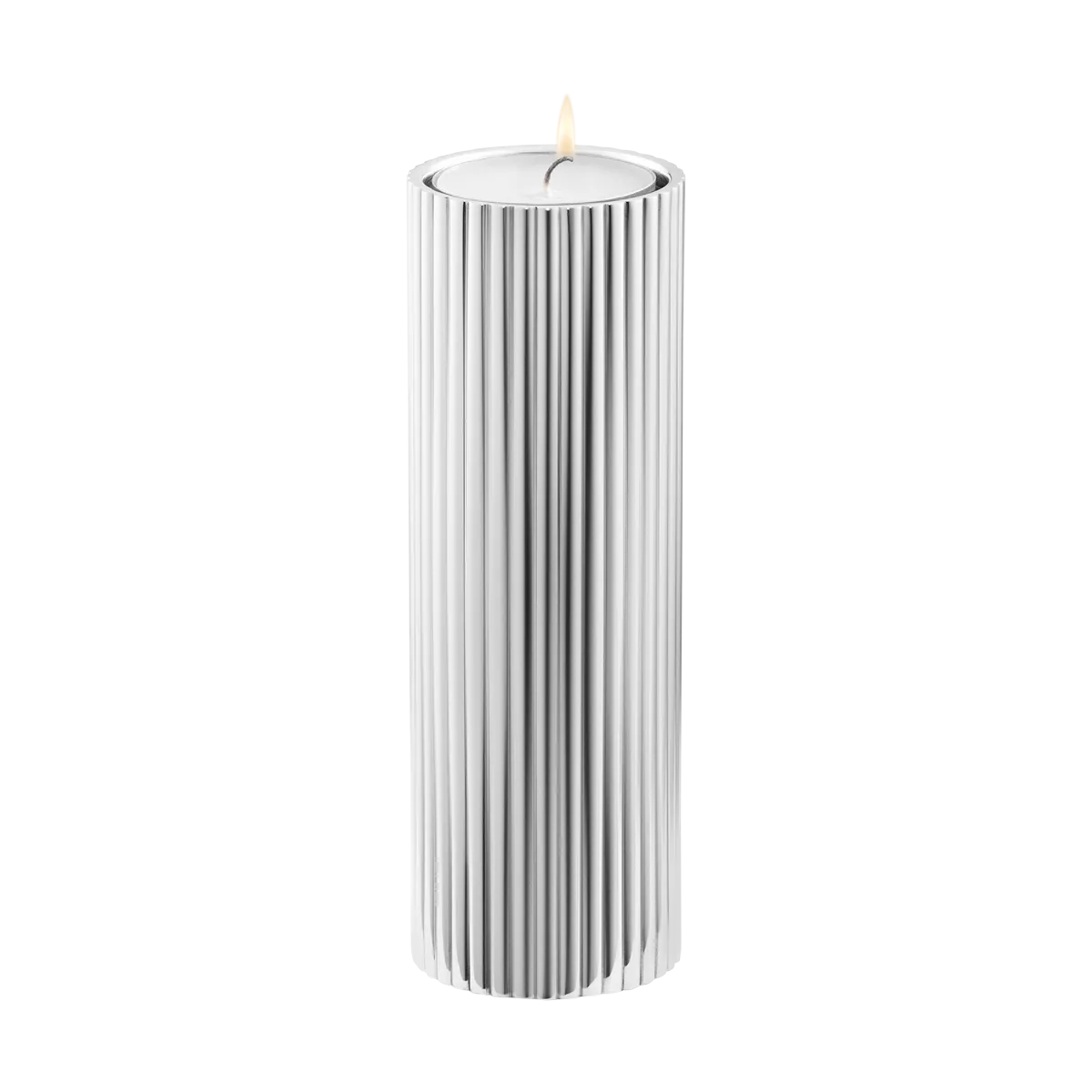 Georg Jensen Bernadotte Stainless Steel Large Tealight Candle Holder