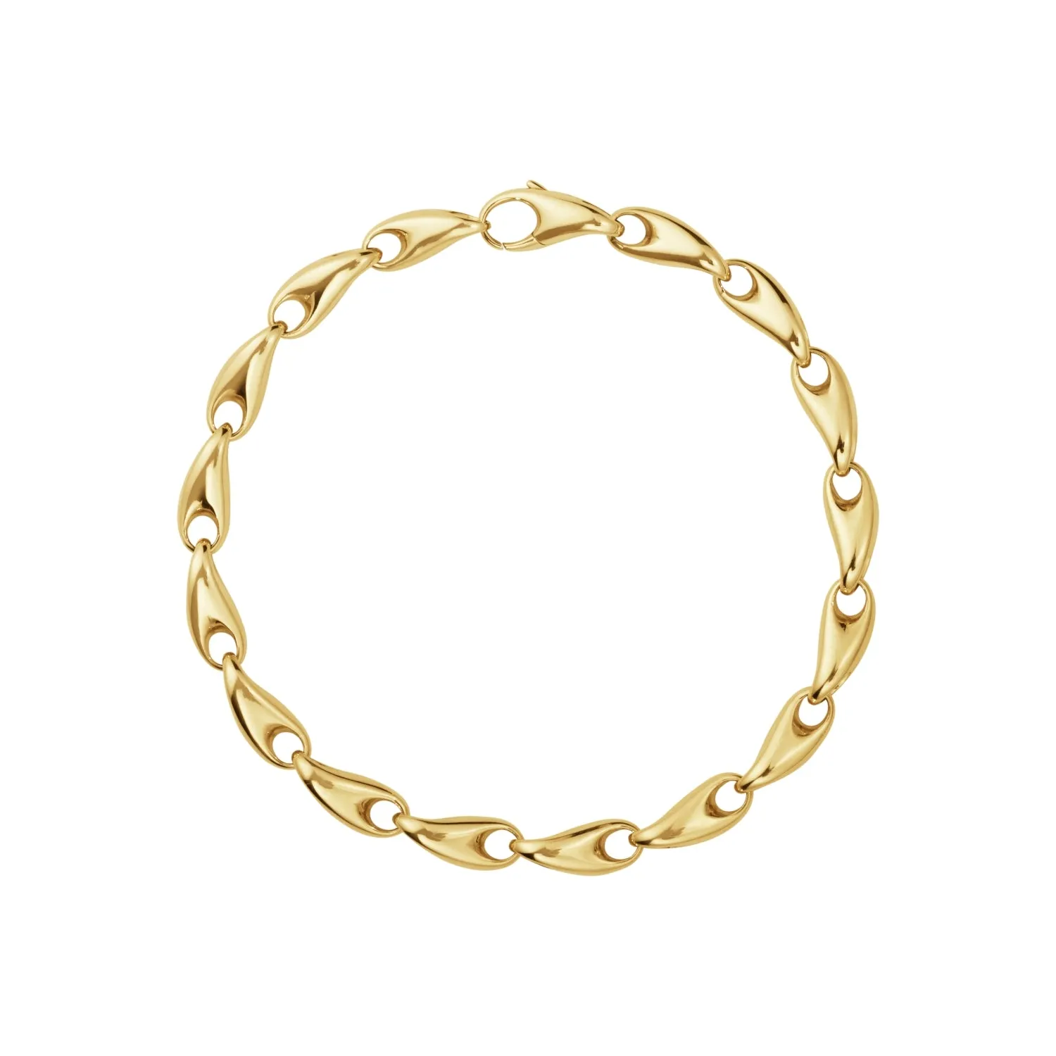 Georg Jensen Reflect 18ct Yellow Gold Slim Bracelet