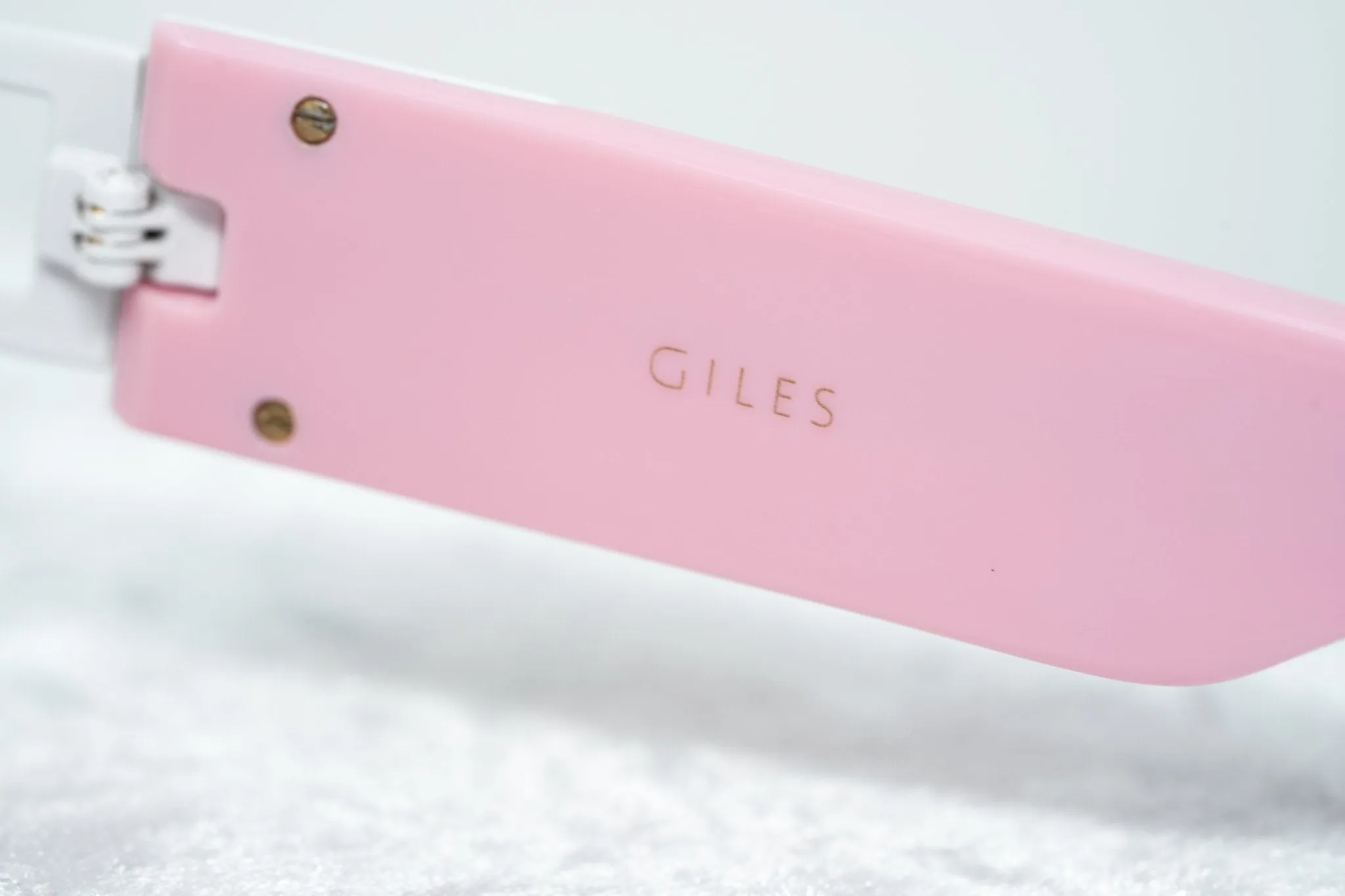 Giles Deacon Sunglasses Shield Pink and Graduated Gold