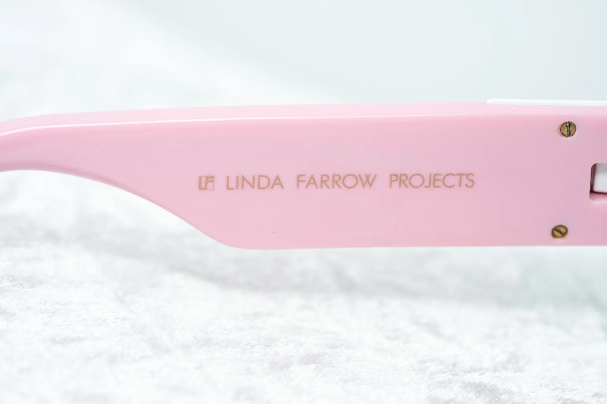 Giles Deacon Sunglasses Shield Pink and Graduated Gold
