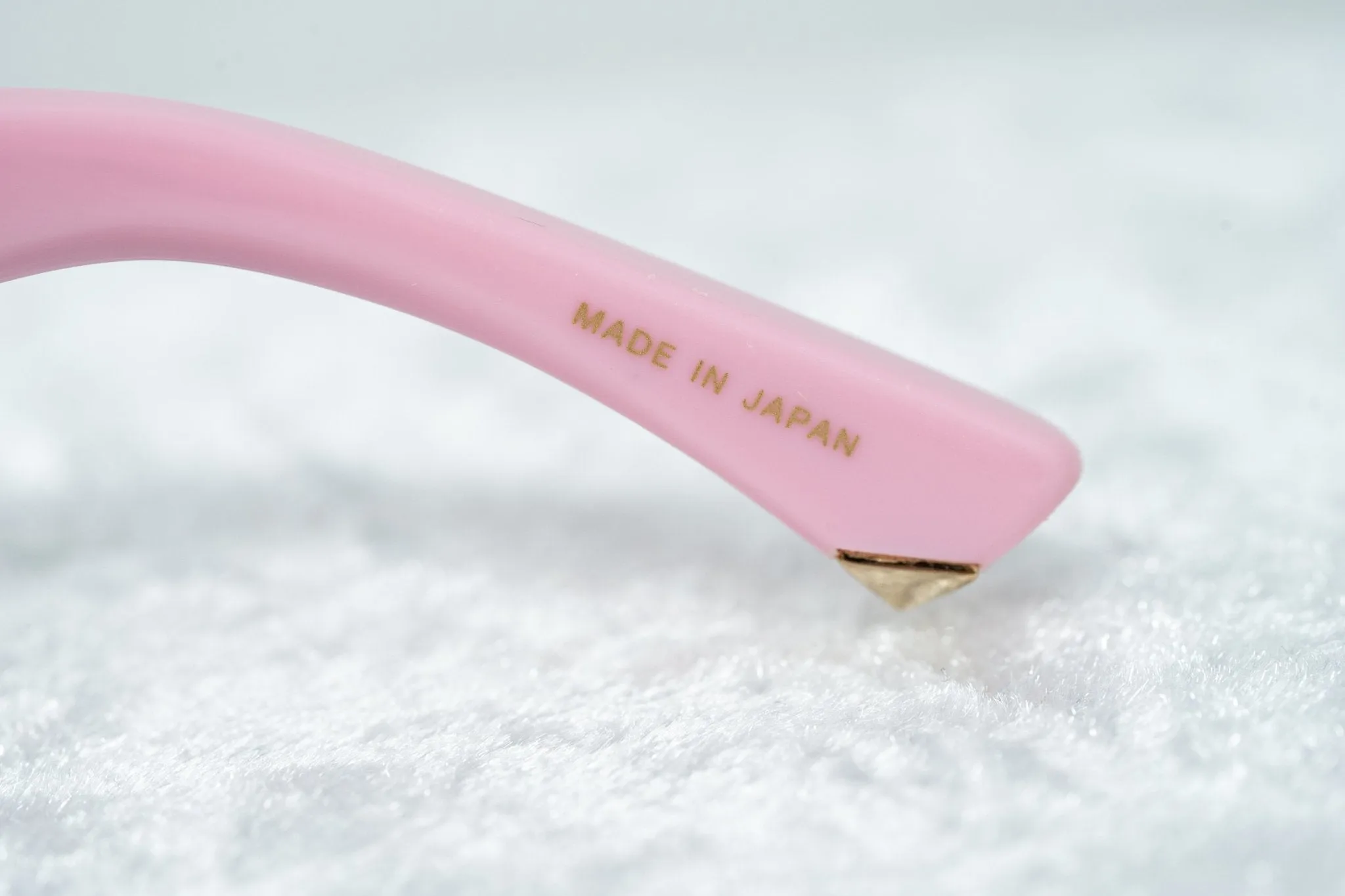 Giles Deacon Sunglasses Shield Pink and Graduated Gold