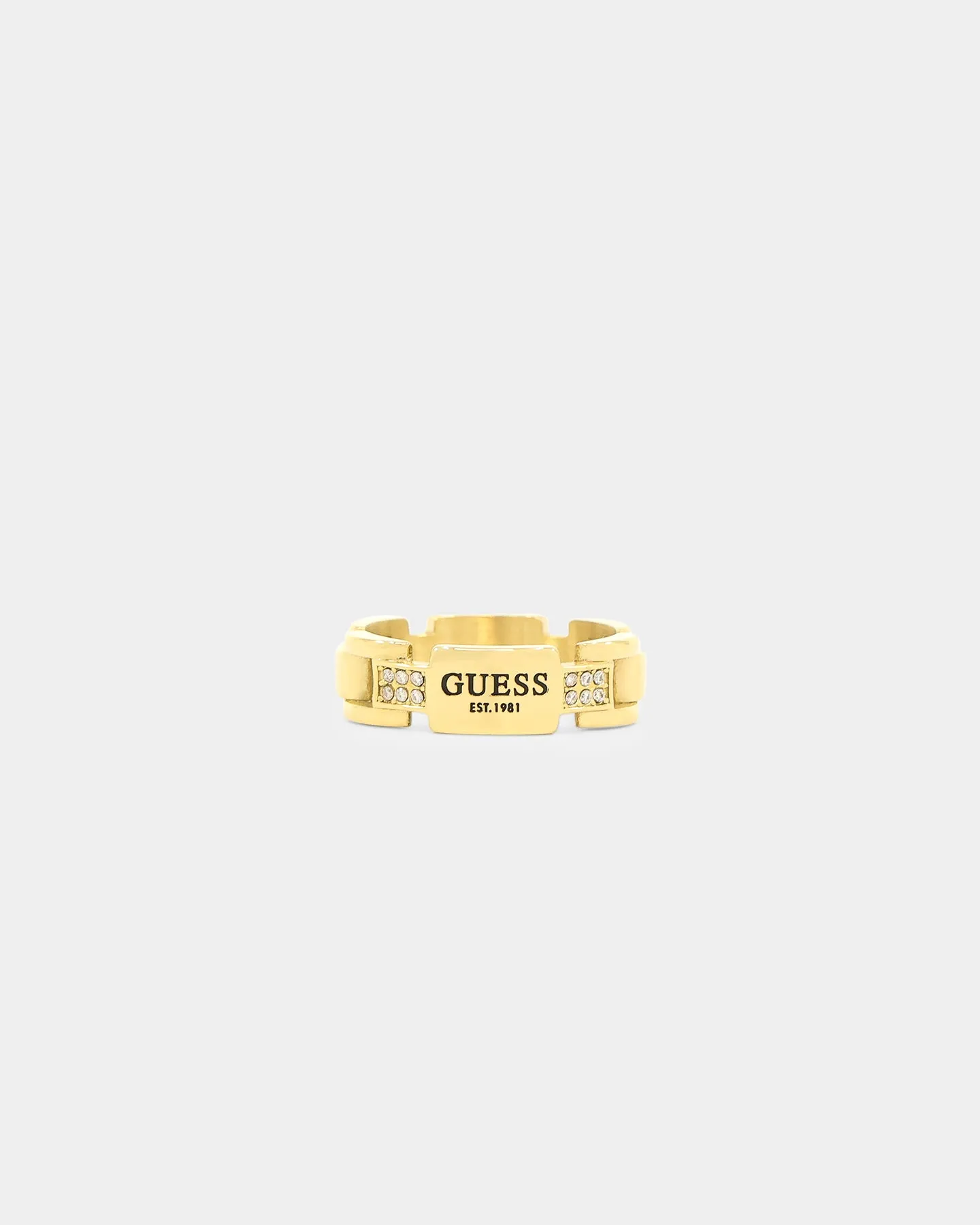 Guess Mainline 21mm Frontiers Flat Ring Gold