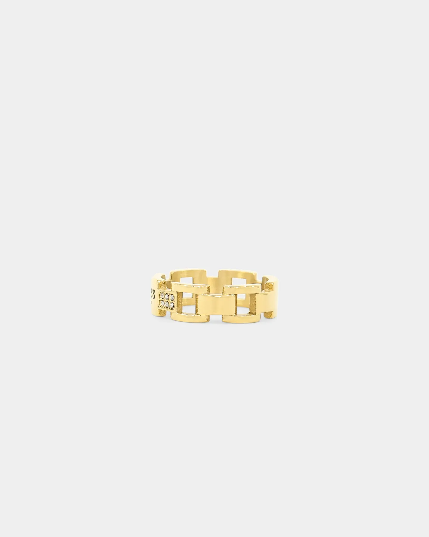 Guess Mainline 21mm Frontiers Flat Ring Gold