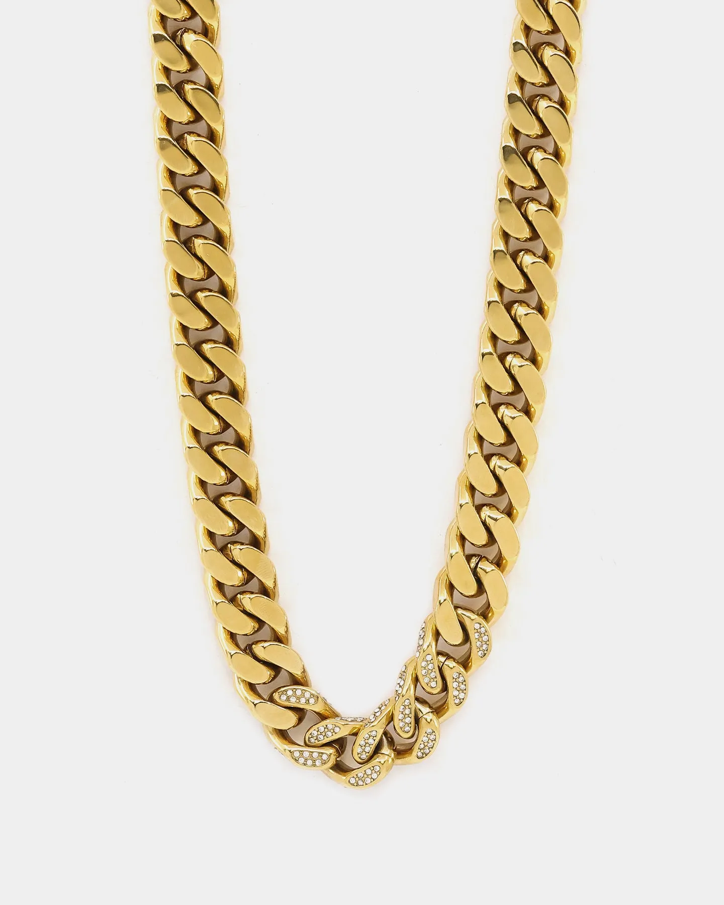 Guess Mainline 23" Curb Chain Gold