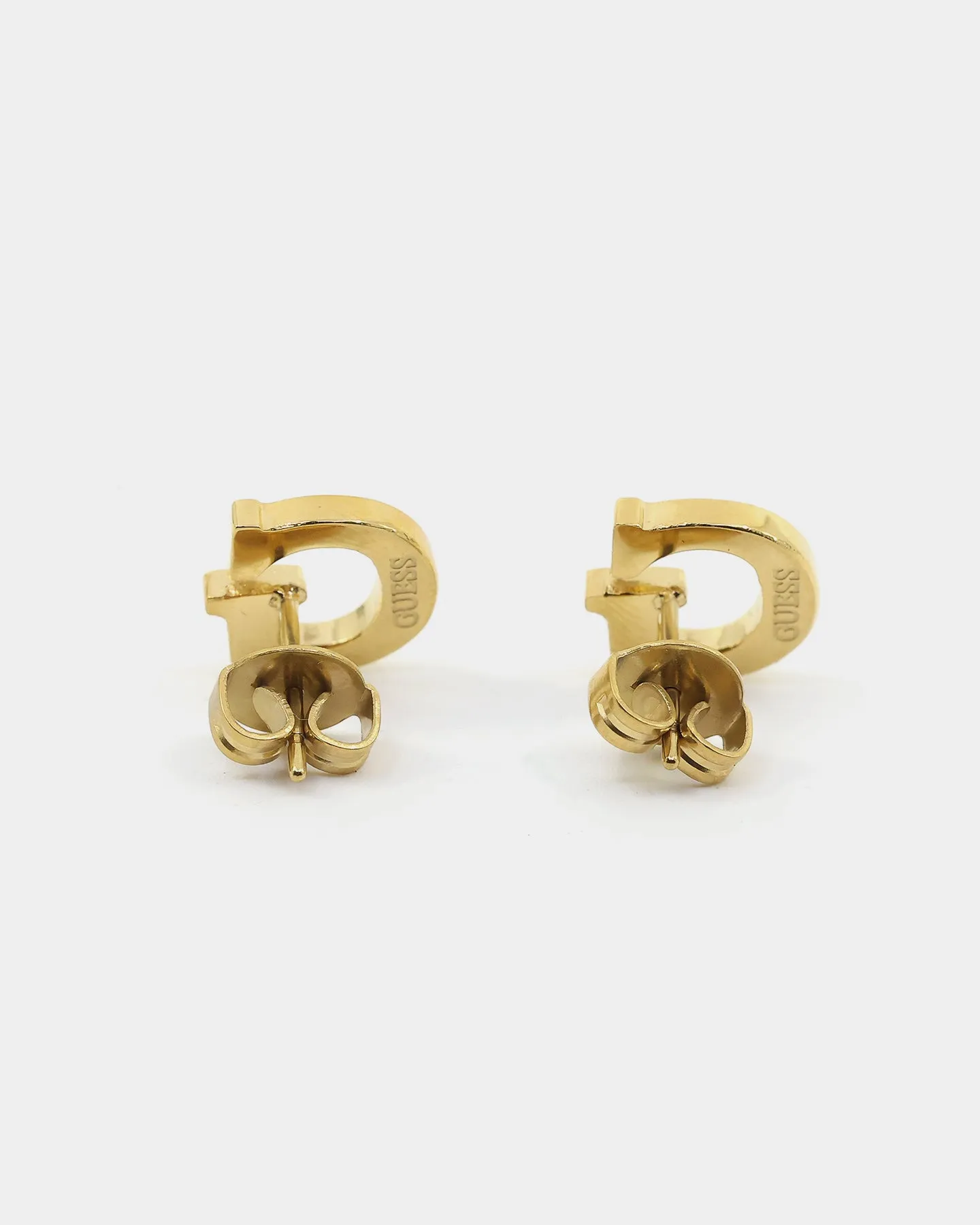 Guess Mainline Women's G Round Pave Stud Earrings Gold