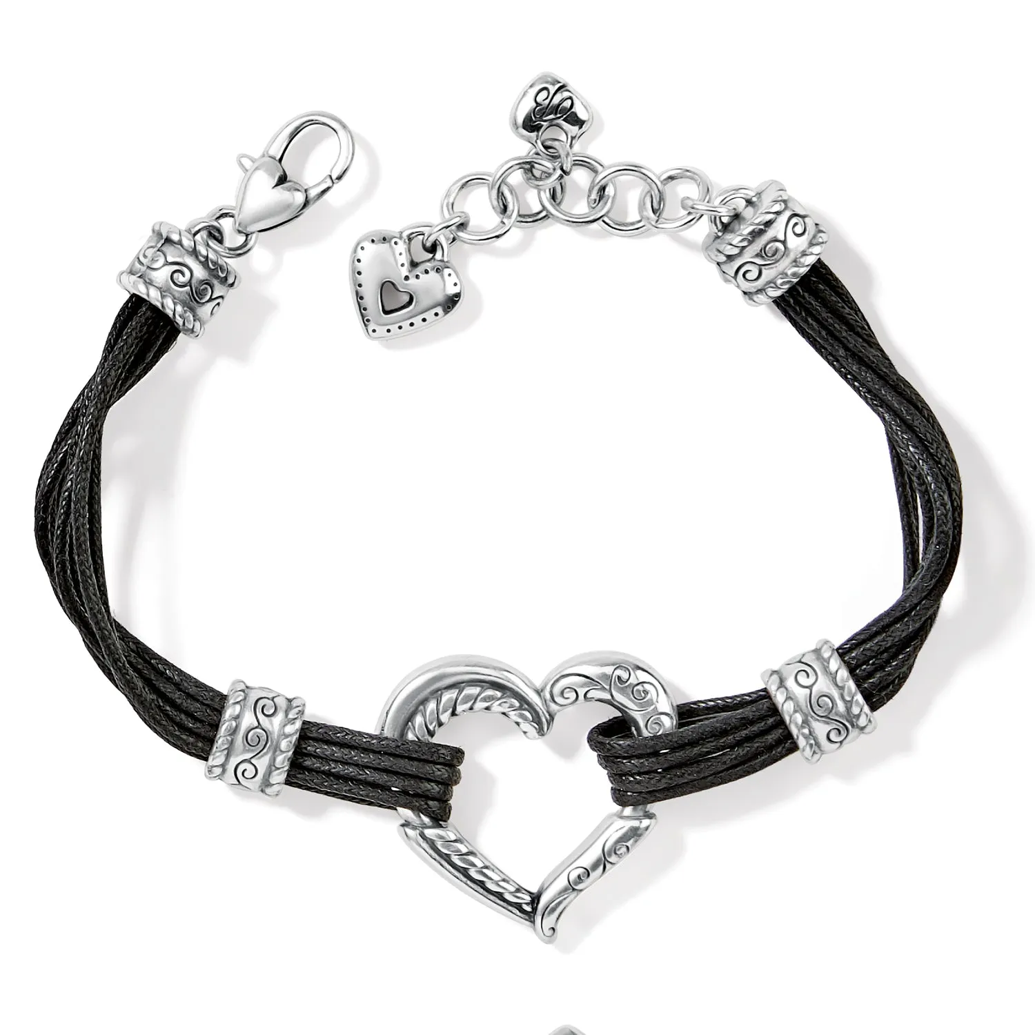 Heritage Heart Bracelet Black