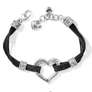 Heritage Heart Bracelet Black