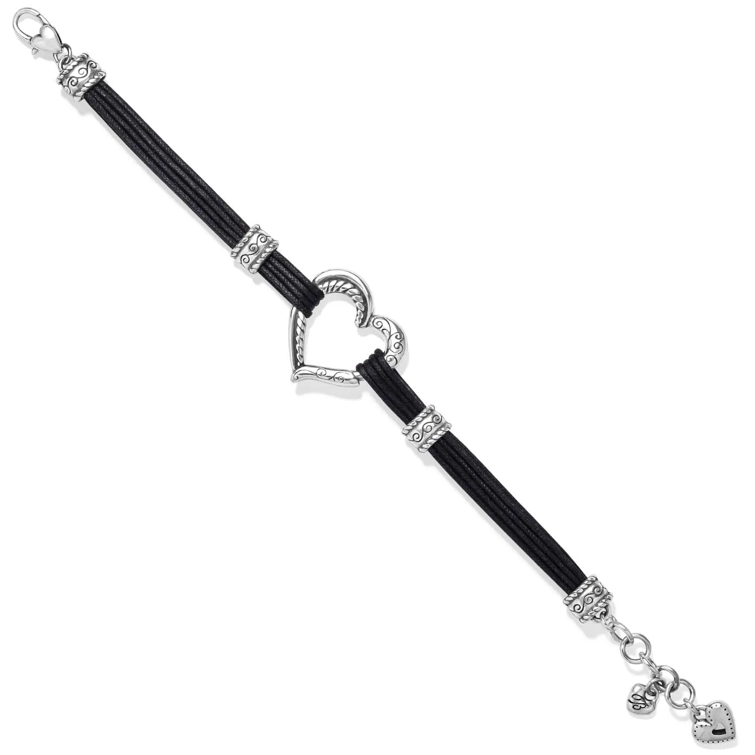 Heritage Heart Bracelet Black