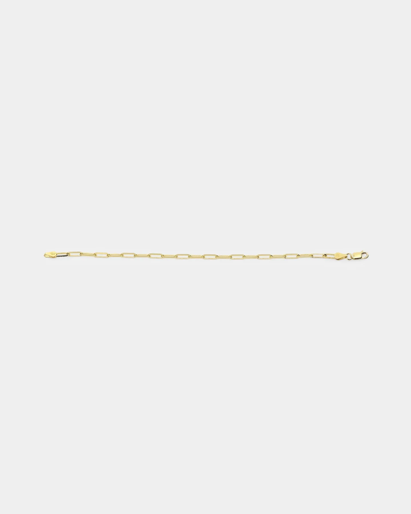 House Of Auric 10.5mm Long Cable Bracelet 18k Gold Vermeil